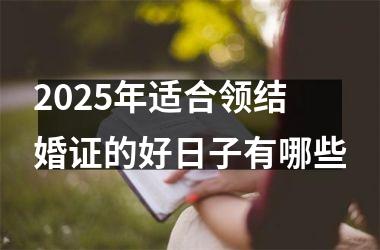 2025年适合领结婚证的好日子有哪些