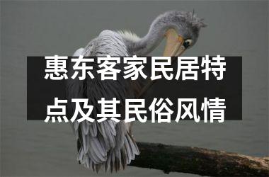 <h3>惠东客家民居特点及其民俗风情