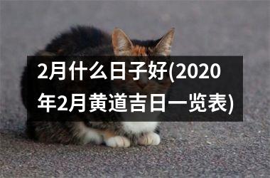 2月什么日子好(2020年2月黄道吉日一览表)