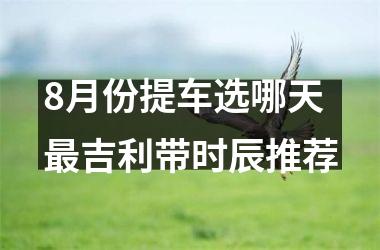 <h3>8月份提车选哪天最吉利带时辰推荐