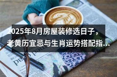 2025年8月房屋装修选日子，老黄历宜忌与生肖运势搭配指南
