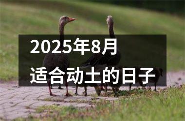 2025年8月适合动土的日子