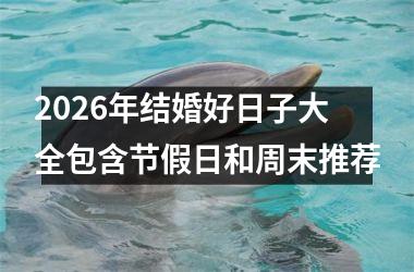2026年结婚好日子大全包含节假日和周末推荐