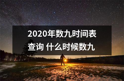 <h3>2025年数九时间表查询什么时候数九