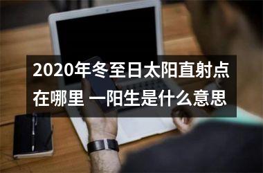 <h3>2025年冬至日太阳直射点在哪里 一阳生是什么意思