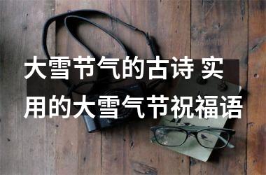 <h3>大雪节气的古诗 实用的大雪气节祝福语