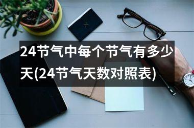<h3>24节气中每个节气有多少天(24节气天数对照表)