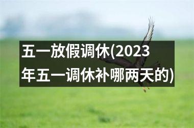<h3>五一放假调休(2025年五一调休补哪两天的)