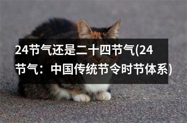 <h3>24节气还是二十四节气(24节气：传统节令时节体系)