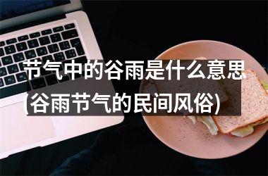 <h3>节气中的谷雨是什么意思(谷雨节气的民间风俗)