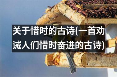 <h3>关于惜时的古诗(一首劝诫人们惜时奋进的古诗)