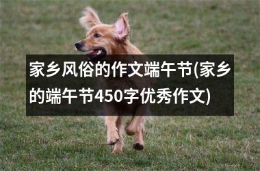 <h3>家乡风俗的作文端午节(家乡的端午节450字优秀作文)