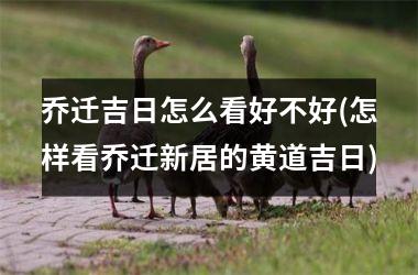<h3>乔迁吉日怎么看好不好(怎样看乔迁新居的黄道吉日)