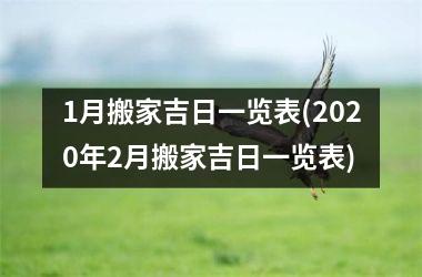 <h3>1月搬家吉日一览表(2025年2月搬家吉日一览表)