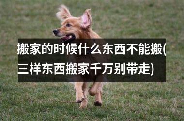 <h3>搬家的时候什么东西不能搬(三样东西搬家千万别带走)