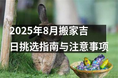 2025年8月搬家吉日挑选指南与注意事项