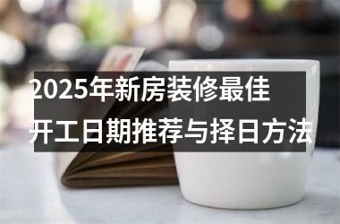 <h3>2025年新房装修最佳开工日期推荐与择日方法