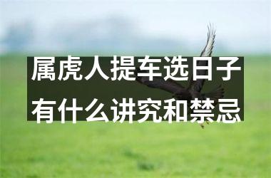 <h3>属虎人提车选日子有什么讲究和禁忌