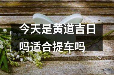 今天是黄道吉日吗适合提车吗