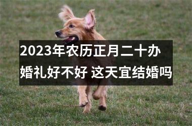 2023年农历正月二十办婚礼好不好 这天宜结婚吗