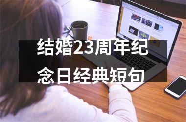 结婚23周年纪念日经典短句