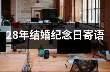 <h3>28年结婚纪念日寄语