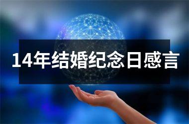 <h3>14年结婚纪念日感言