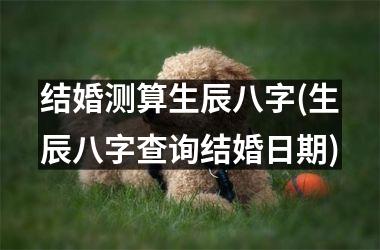 <h3>结婚测算生辰八字(生辰八字查询结婚日期)