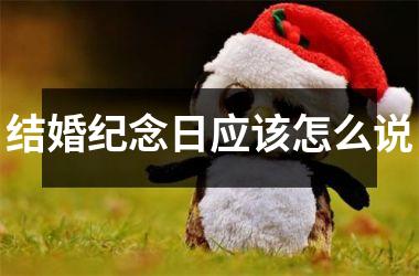 <h3>结婚纪念日应该怎么说