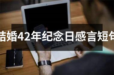<h3>结婚42年纪念日感言短句