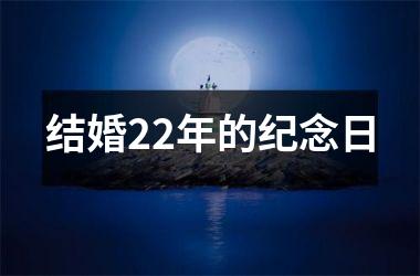 <h3>结婚22年的纪念日