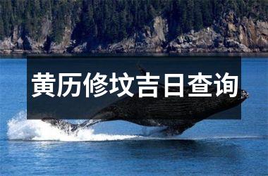 <h3>黄历修坟吉日查询
