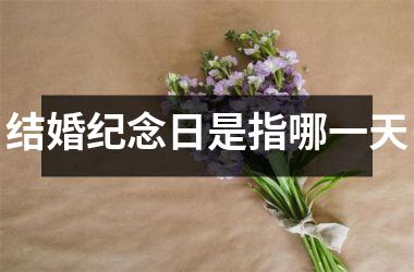 <h3>结婚纪念日是指哪一天