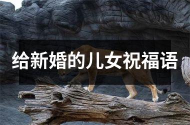 <h3>给新婚的儿女祝福语