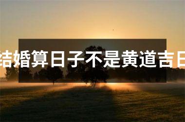 <h3>结婚算日子不是黄道吉日