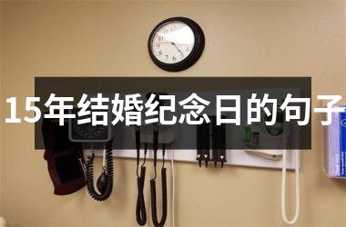 <h3>15年结婚纪念日的句子