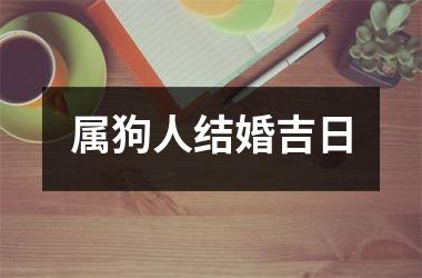 <h3>属狗人结婚吉日