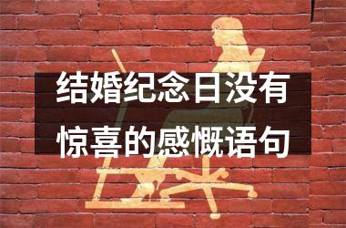 <h3>结婚纪念日没有惊喜的感慨语句