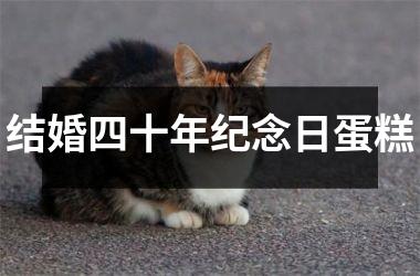 <h3>结婚四十年纪念日蛋糕