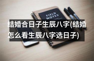 <h3>结婚合日子生辰八字(结婚怎么看生辰八字选日子)