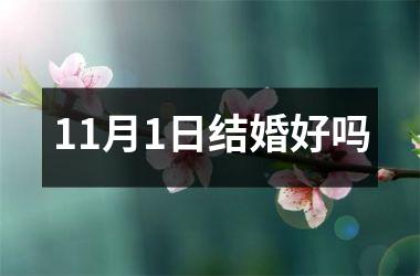 <h3>11月1日结婚好吗