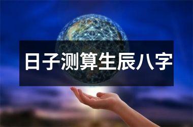 日子测算生辰八字