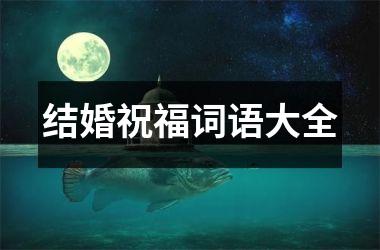 <h3>结婚祝福词语大全