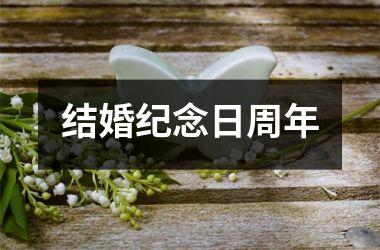 结婚纪念日周年