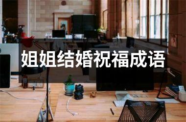 <h3>姐姐结婚祝福成语