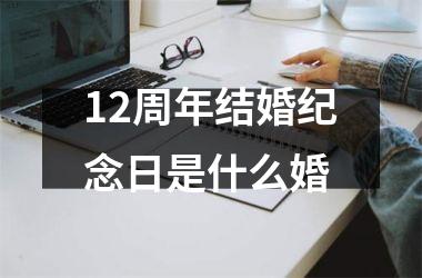 <h3>12周年结婚纪念日是什么婚