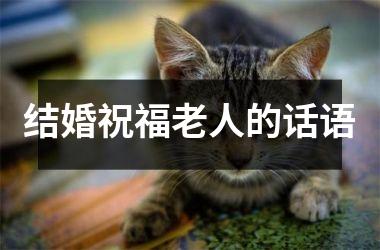 结婚祝福老人的话语