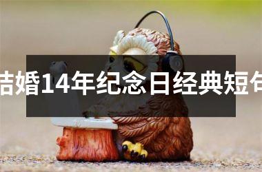 <h3>结婚14年纪念日经典短句