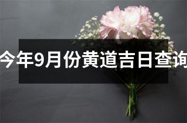 <h3>今年9月份黄道吉日查询