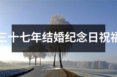 <h3>三十七年结婚纪念日祝福